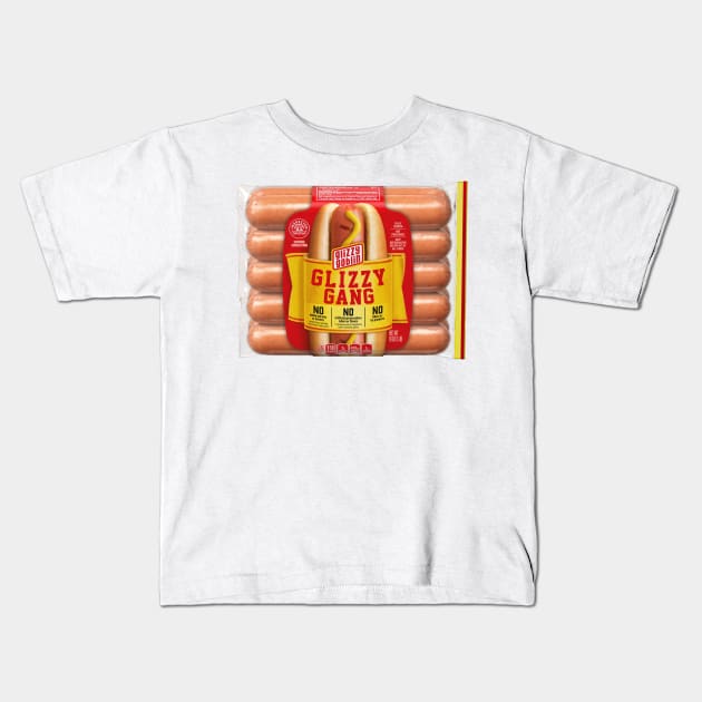 Glizzy Gang Pack of Hot Dogs Kids T-Shirt by TextTees